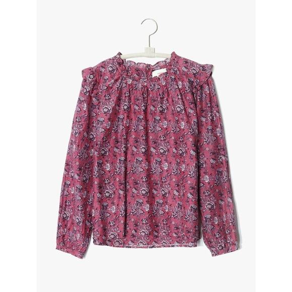 Xirena - Lanie Top in Wild Rose Purple & Pink Blouse Sz XS - Picture 4 of 9